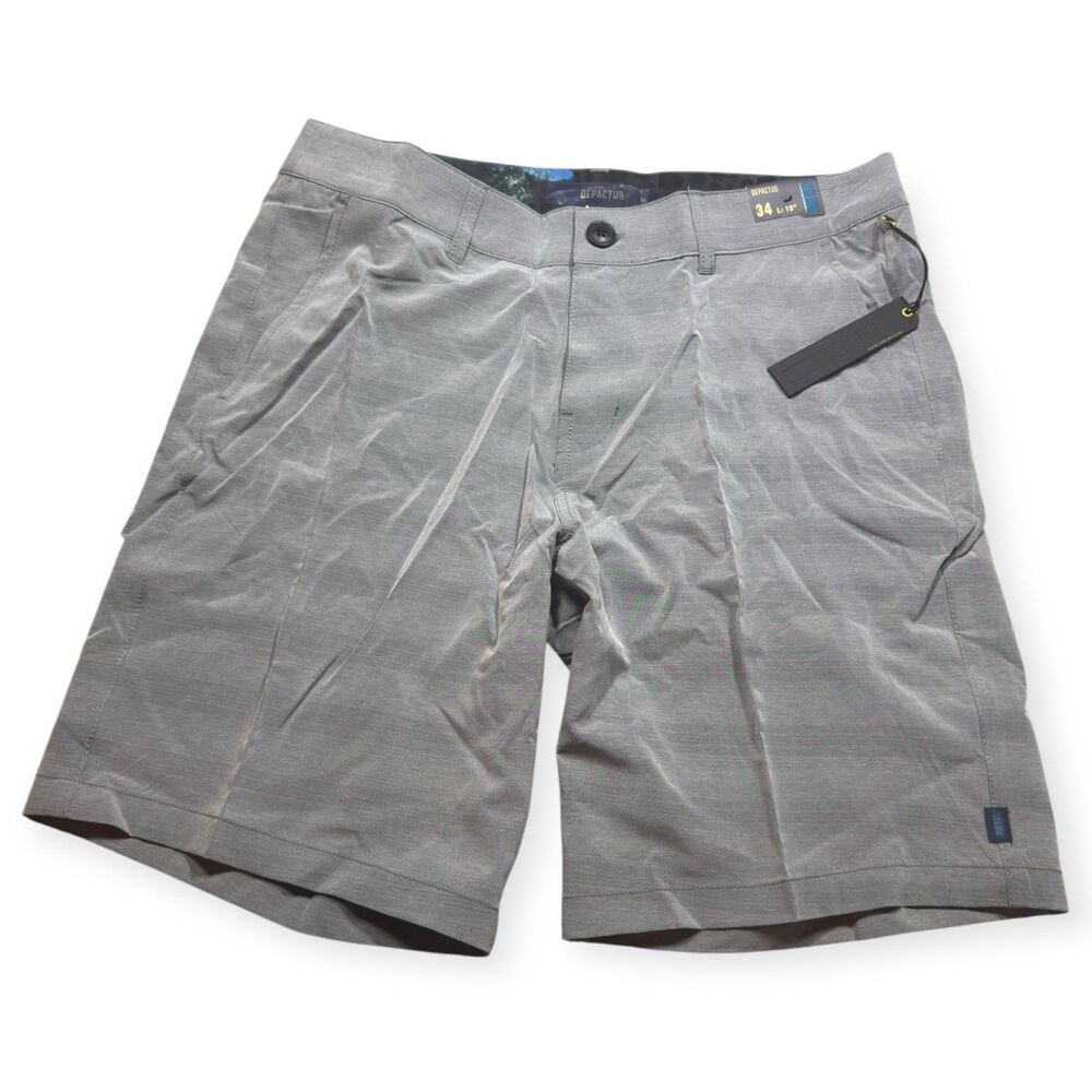 Depactus RounDepactus Roundhouse Board Shorts Waist 34” Gray 4 Way Stretch Beach